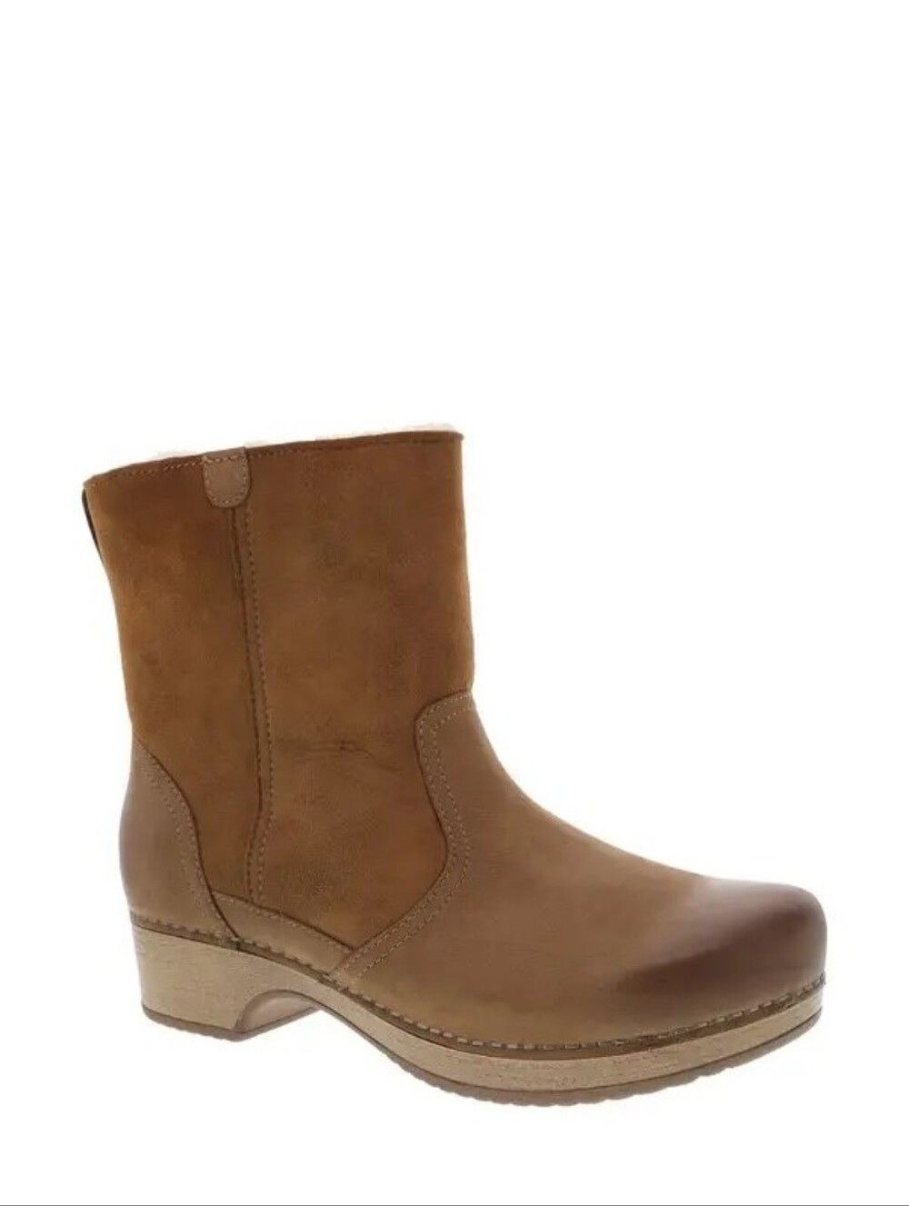 Dansko bettie genuine shearling lined boot Tan Brown Size 40